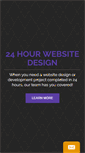 Mobile Screenshot of 24hourwebsitedesign.com